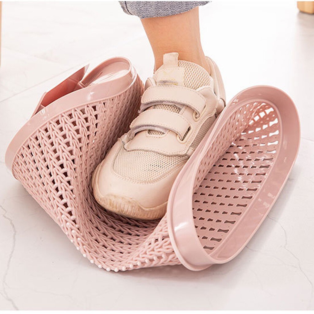 Plastic Trash Can Kitchen Home Trash Can Debris Storage Hollow Trash Can Garbage Bucket Waste Garbage Bag Dispenser