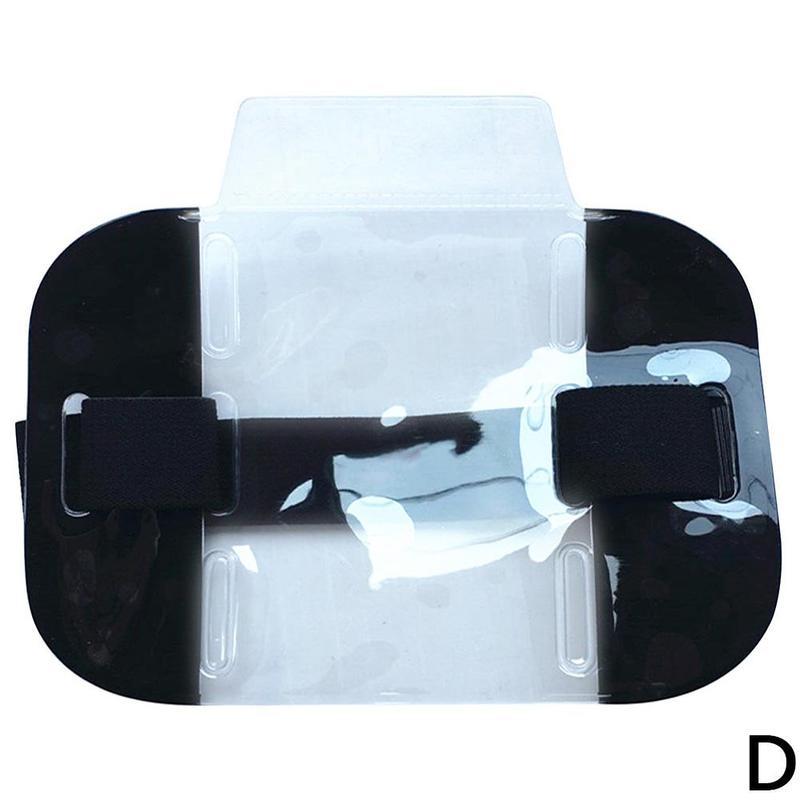 Justerbar elastisk rem kortholder elastisk armbånd id badge holder foto armbånd kreditkort etui pvc id pose: Hdq 3044d