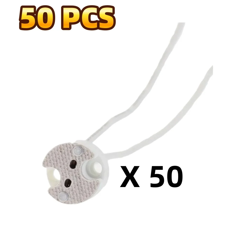 10/50 stk.  gu10 mr16- pæreholdersokkeladapter med silikonkontakt for led-halogenlys
