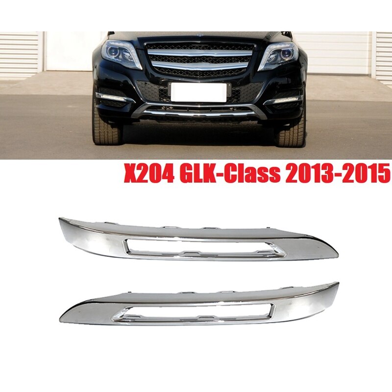 Främre stötfångare grill dimljus lock trim för mercedes-benz  x204 glk 250 glk-class 2048853374 2048853474: Default Title