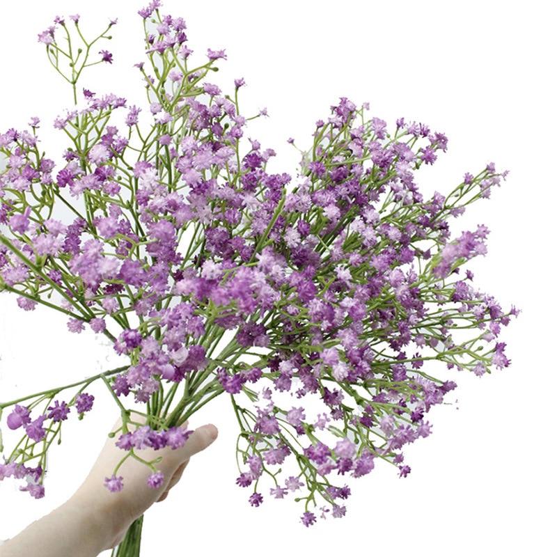 Gypsophila Kunstbloemen Baby 'S Adem Nep Bloemen Lange Bouquet Siliconen Plant Thuis Bruiloft Decoratie Herfst