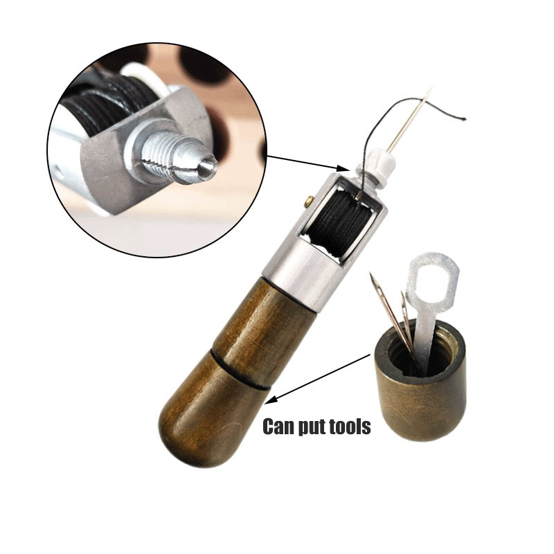 Speedy Stitcher Naaien Priem Hand Stitcher Reparatie Tool Kit Voor Leer En Zware Stoffen Lederen Lederen Naaien Gereedschap