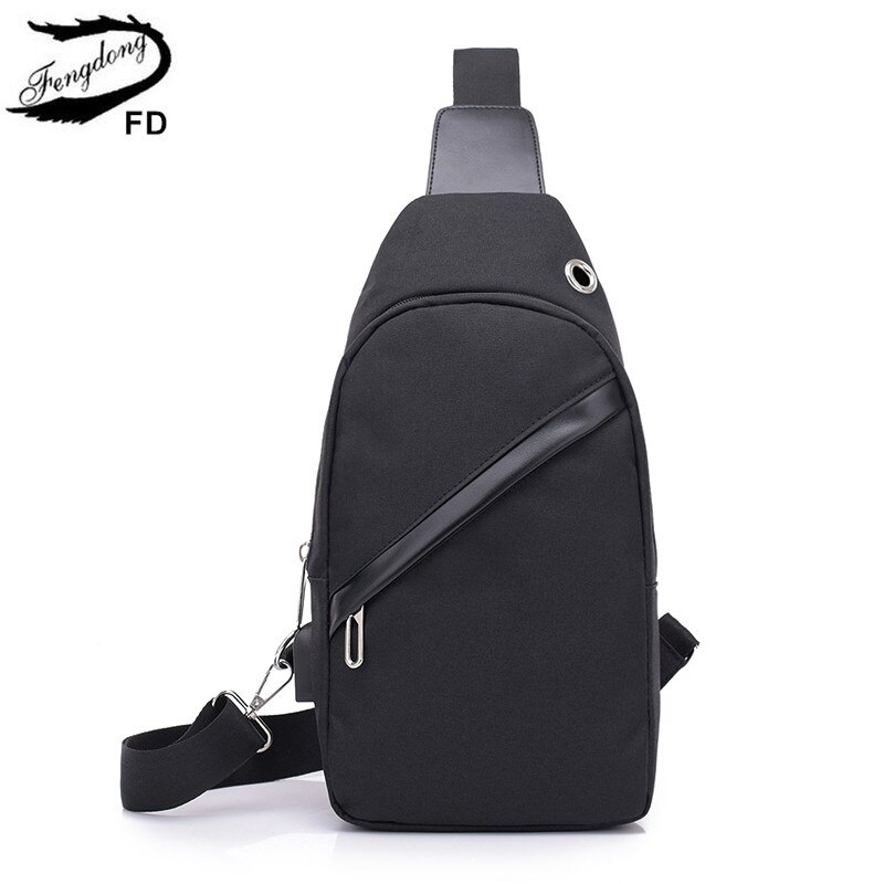 Fengdong femme une épaule fronde poitrine sac mini sacs de messager multifonction sport sac à dos petit sac à bandoulière fille sac à dos
