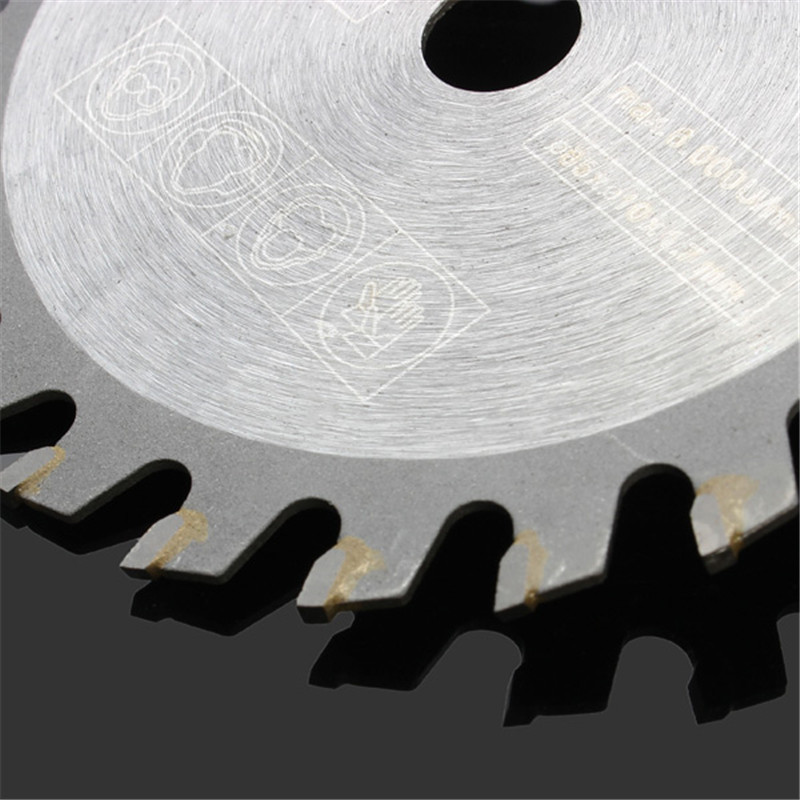 TCT-/05 de roue de lame de scie circulaire pour la coupe du bois, disque de coupe en carbure, travail de calcul, 85mm, 24 dents, 10mm, 1PC