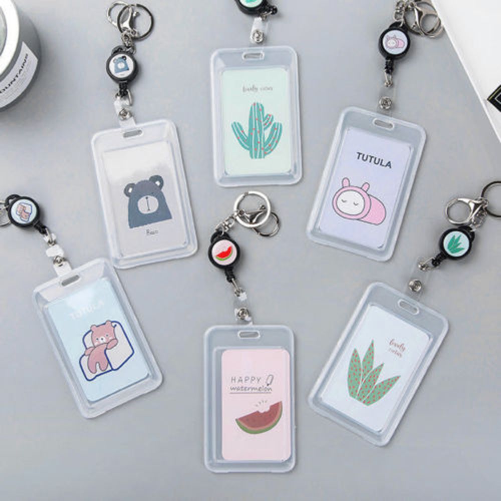 ISKYBOB en plastique mignon dessin animé ID Bus carte Pass porte-clé porte-clés étui portefeuille pochette offre spéciale