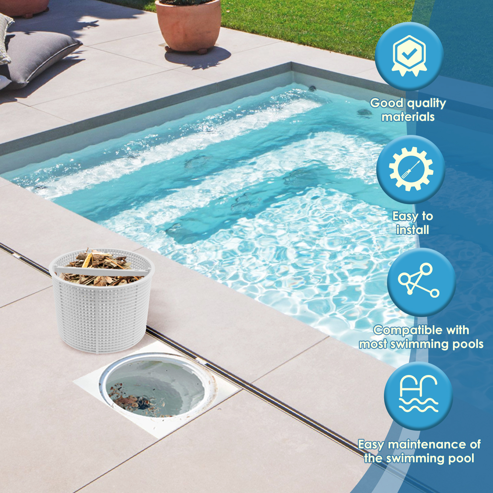 1PCS Pool Skimmer Basket SP1070/SPx1091c For Hayward Classic 001 SPx1091LX SP1091WM For Swimming-Pool Cleaning Tools Accessories