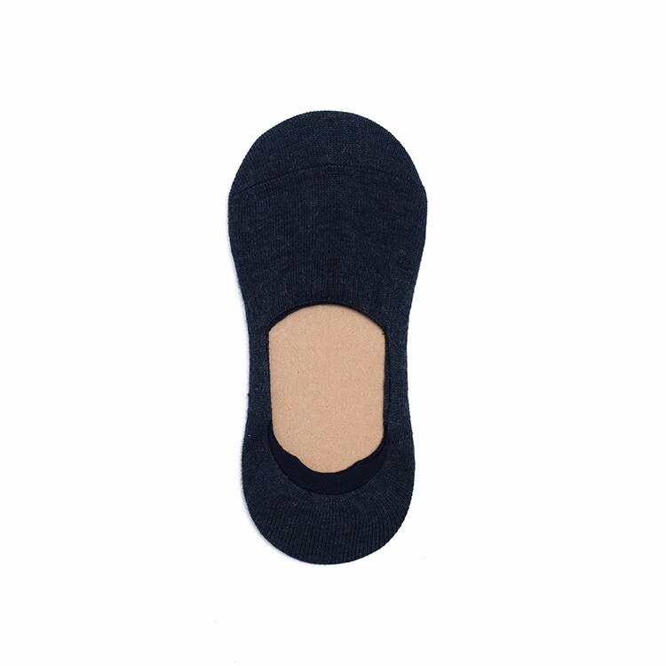 5Pair Women's Cotton Invisible No Show Socks Non-slip Silicone Sock Solid Color Felmen Sock Slippers Short Socks: 6