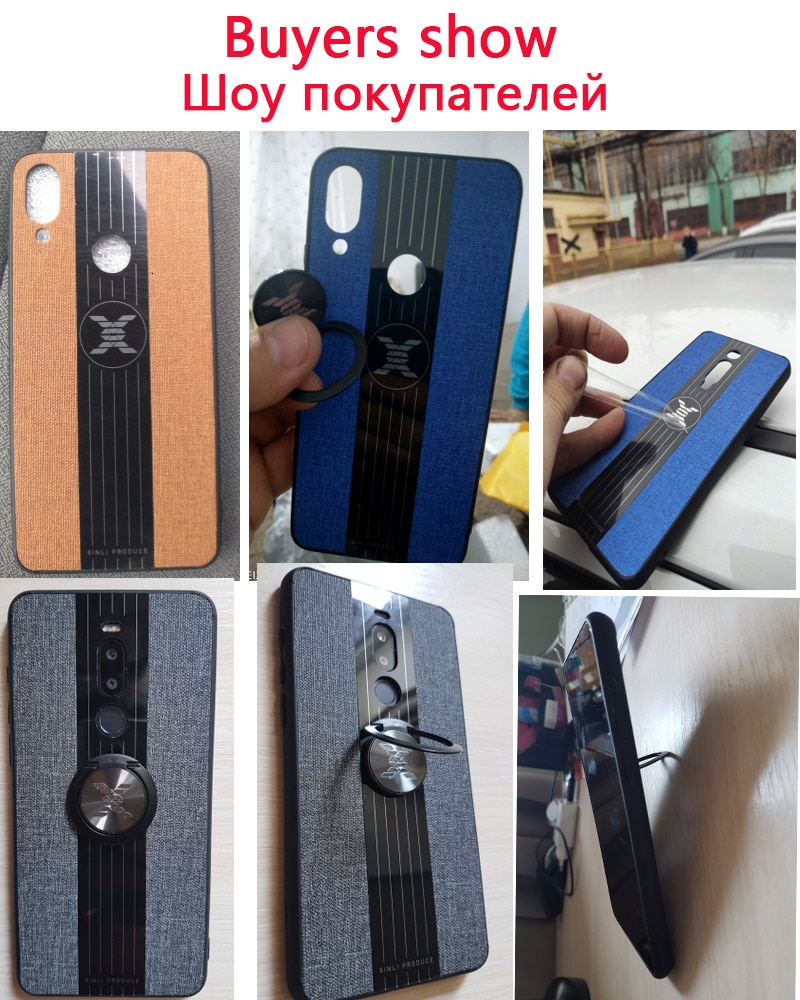 For Meizu Note 9 8 Case Magnetic Ring Holder Hard Cover Soft Silicone Frame Shell On Meizu Note9 Note8 Phone Cases