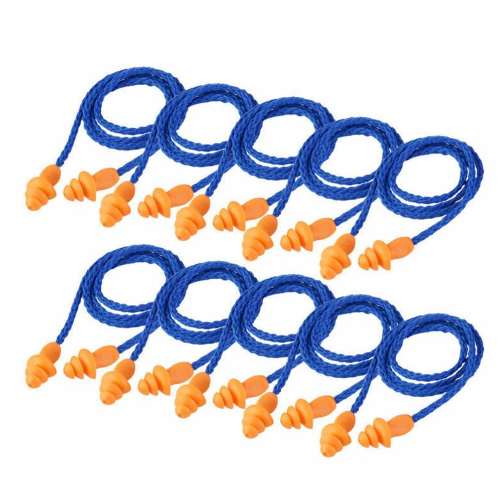 Tapones de silicona para los oídos tipo árbol de Navidad, con cable para evitar el ruido y el aislamiento, B3V6