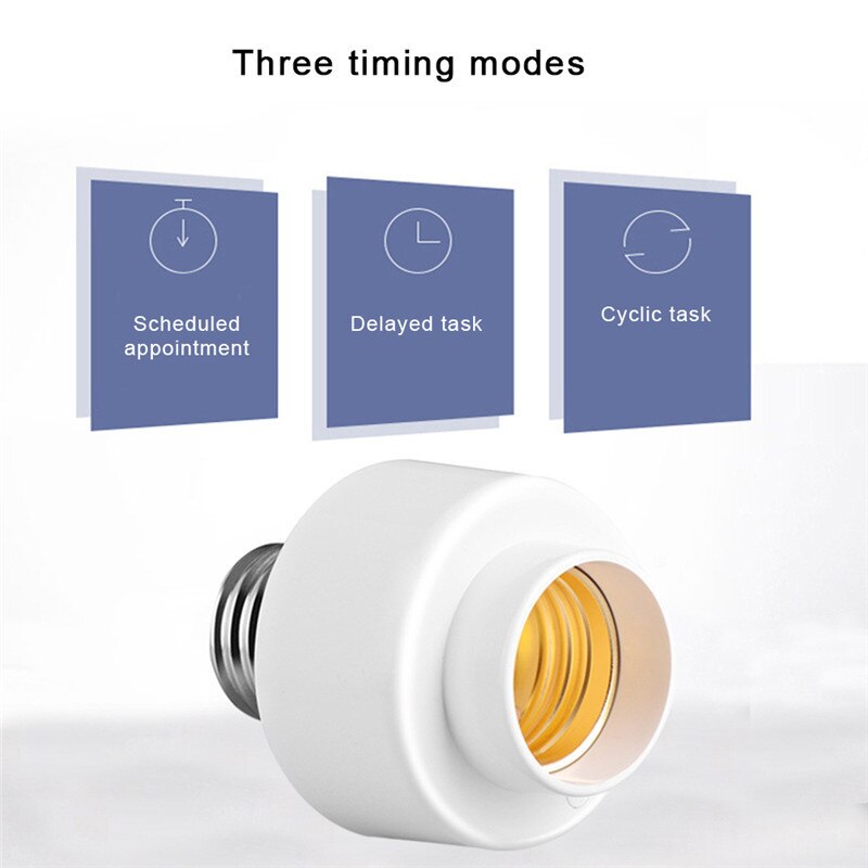 Choifoo Multi-funktion LED Clever Lampe Kopf WIFI Glühbirne Sockel Lampe Deckel Halfter WIFI Fernbedienung Schalter zeitliche Koordinierung Stimme Kontrolle E27