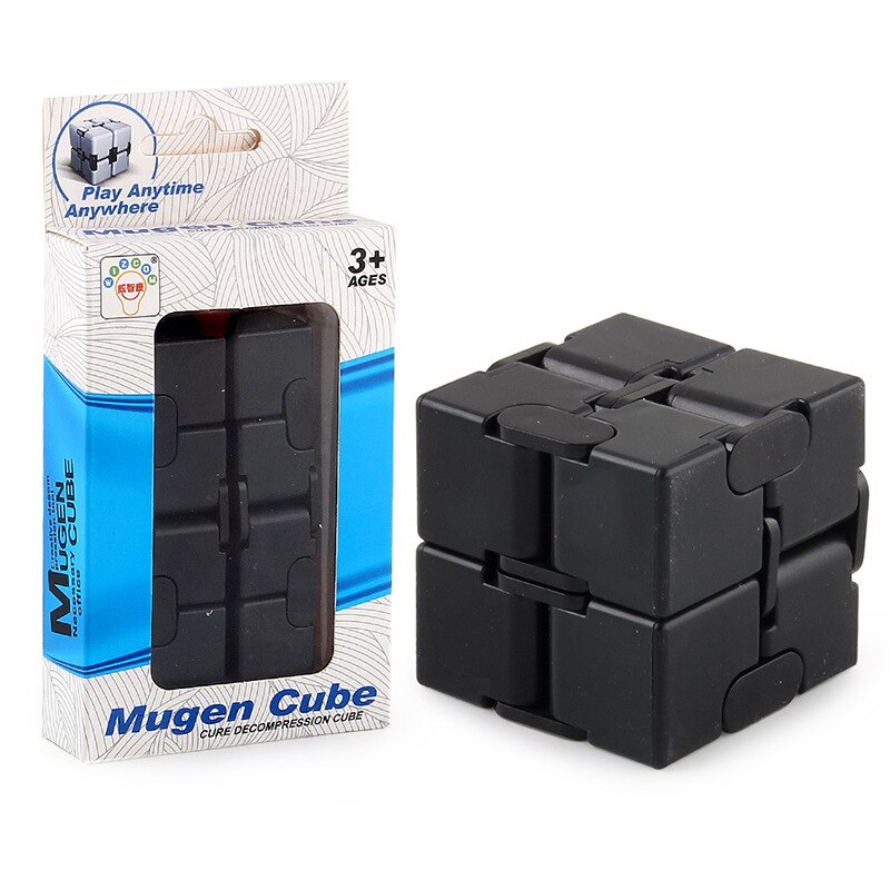 Spielzeug Finger Hand Anti-Stress-Cube Magie Platz Tragbare Vier Ecke Labyrinth Spielzeug Magie Unendliche Cube Dekompression Spielzeug