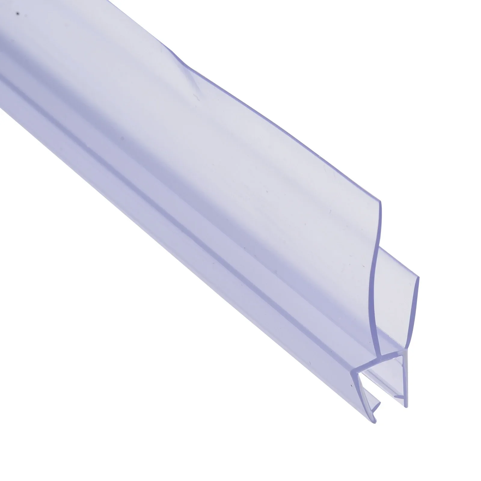 2pcs 50cm Transparent PVC Shower Screen Seal For 4-6mm Glass Seals Gaps Anti-Skid Clip Wind Water Resistant Seal Shower Screen