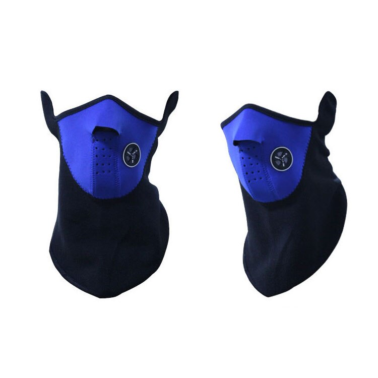 Varm balaclava motorcykel ansigtsmaske maske ropa de mascara moto til cykling motocicleta motorcykel ski motocross luftslør: Blå