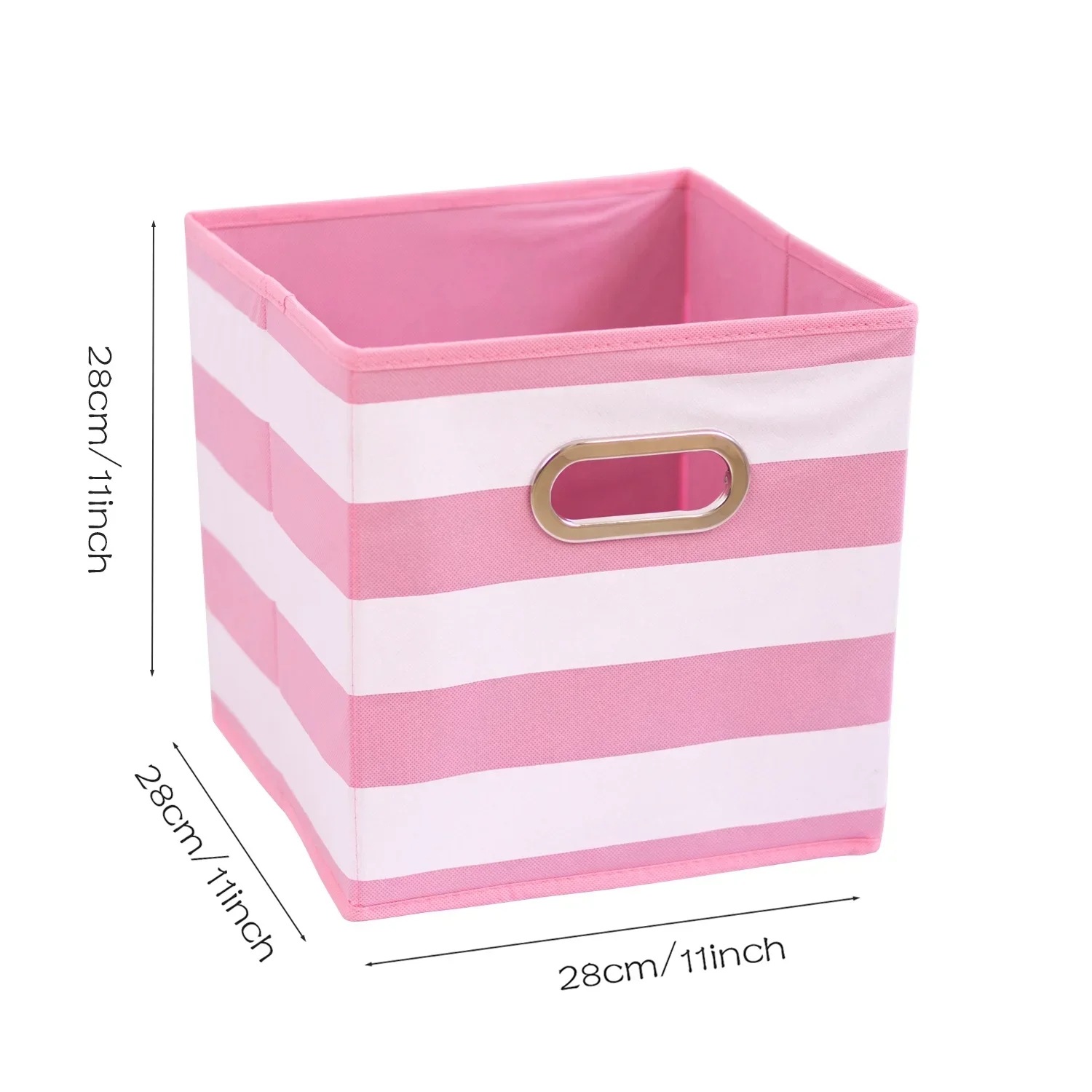 Foldable Clothing Storage Box Cube Drawer for Closet Multi-function Sundries Storage Organizer With Handle for Storage Shelves: green