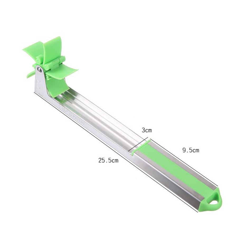 Watermelon Cutter Windmill Shape Slicer Cutter for Watermelon Stainless Steel Power Saver Fruit Cutters