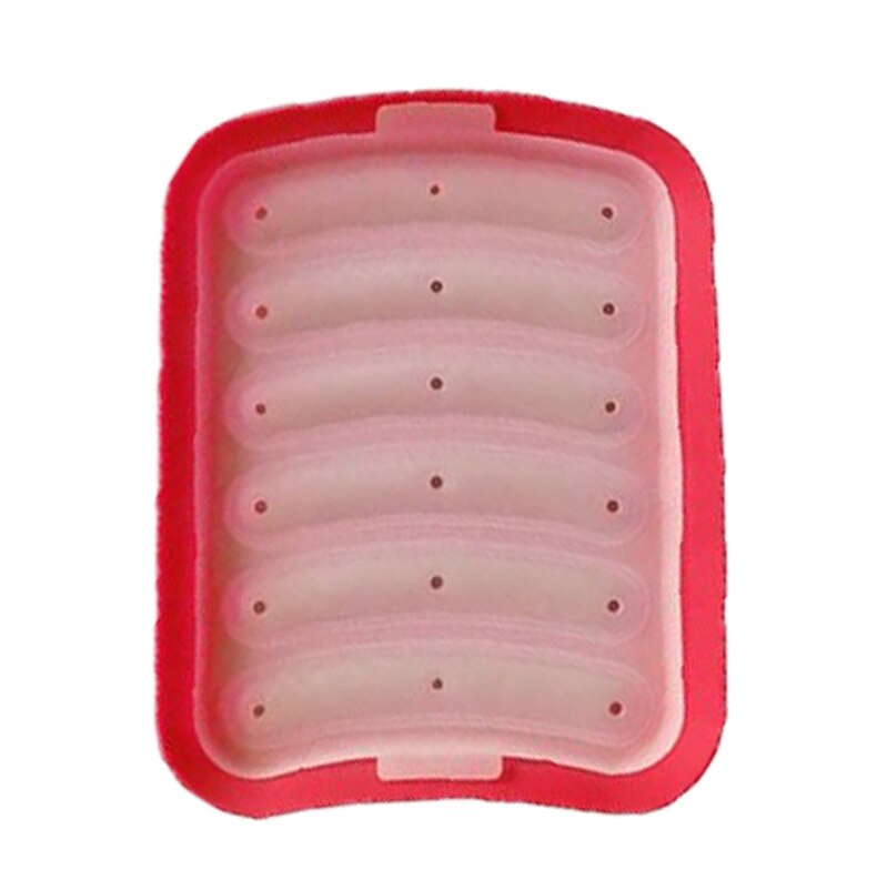 Babymad beholder spædbørn pølse modermælk opbevaringsboks fryser bakke sprødere babymad beholder opbevaring snack beholder: Rød