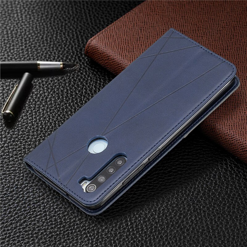 Funda 3D aleta de cuero magnético para Xiaomi Redmi Note 8 funda Retro cartera tarjetero soporte libro cubierta para Xiaomi Redmi note 8 pro