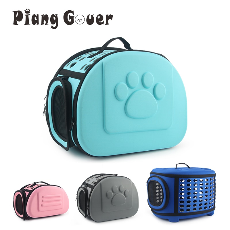 Pure Kleur Pet Carrier Bag Draagbare Outdoor Kat Opvouwbare Hond Reizen Tas Huisdier Puppy Carrying Schouder Hond Zakken