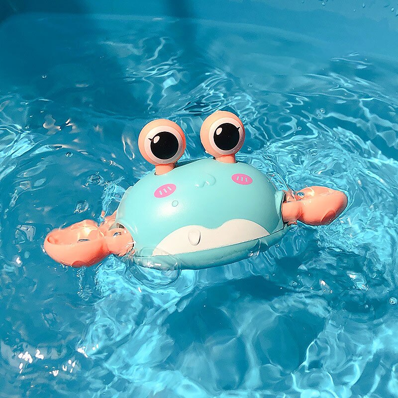 Cute Cartoon Animal Tortoise Classic Baby Water Toy Infant Swim Turtle Wound-up Chain Clockwork Kids Beach Bath Toys: Q