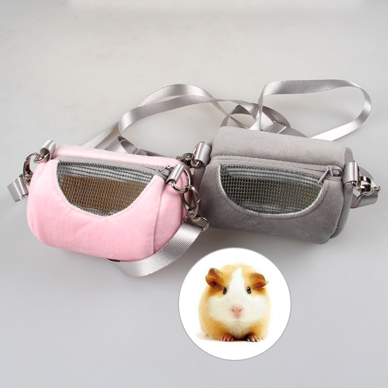 Hamster Cavia Carrier Bag Eekhoorn Egel Huis Knaagdieren Kooi Huisdier Transport Tas Voor Ratten Cilinder Schoudertas Cross Body