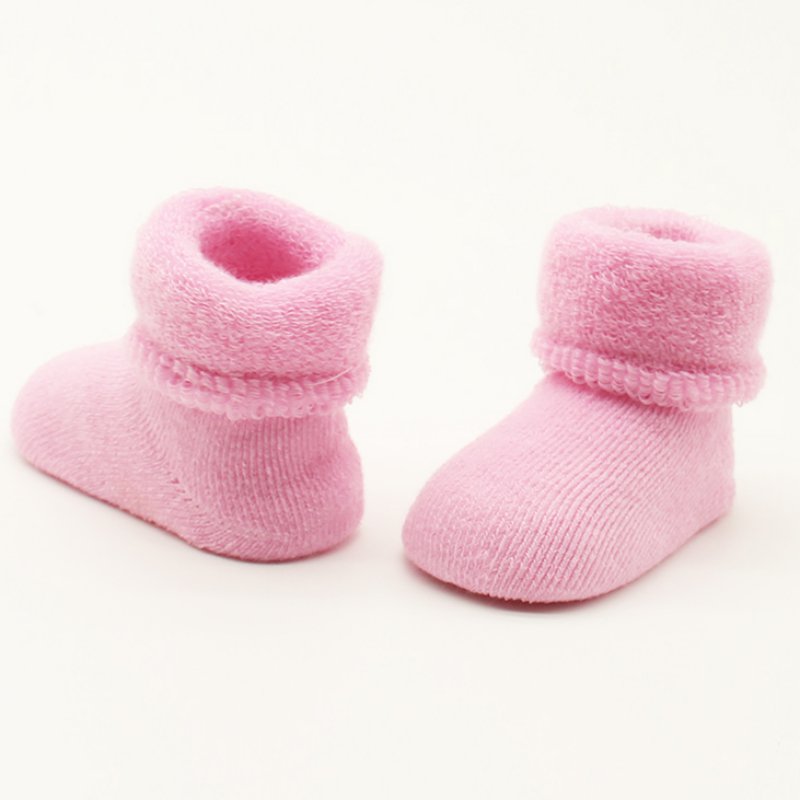 Baby piger drenge nyfødte spædbarn vinter varme støvler småbørn børn bløde bomulds sokker støvletter 0-2 y