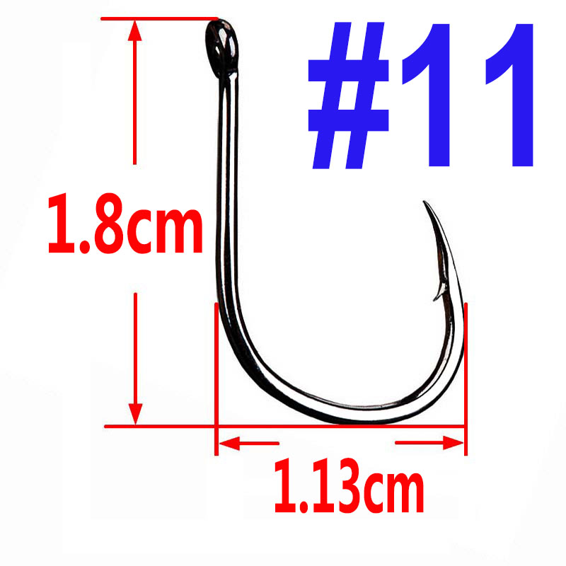 100 Stück Iseama Karpfen-Angelhaken, versetzter Kreis-Haken, einzelner Fliegenfischen, Jig-Haken mit Widerhaken, Meer-Angelhaken, Zubehör