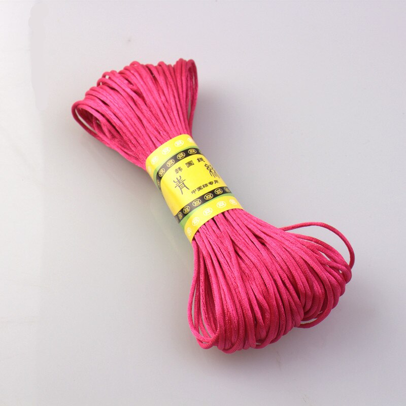 20 m 1,5 mm Satin--Nylon-Zierkordel, Rattail-Kordel, chinesischer Knoten