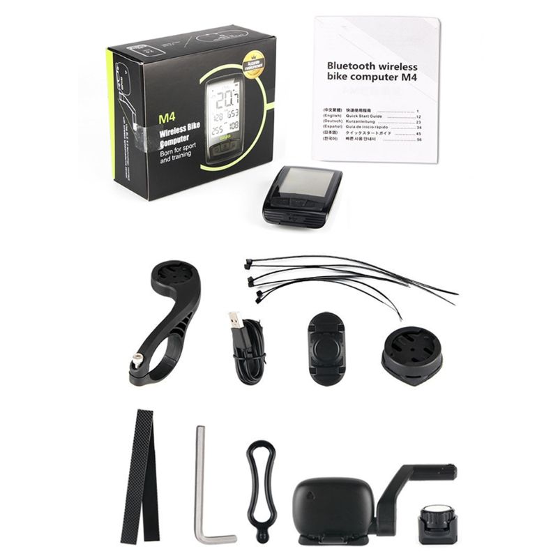 Wireless Bluetooth Speedometer Speed/Cadence Sensor Waterproof Cycling Bike Computer