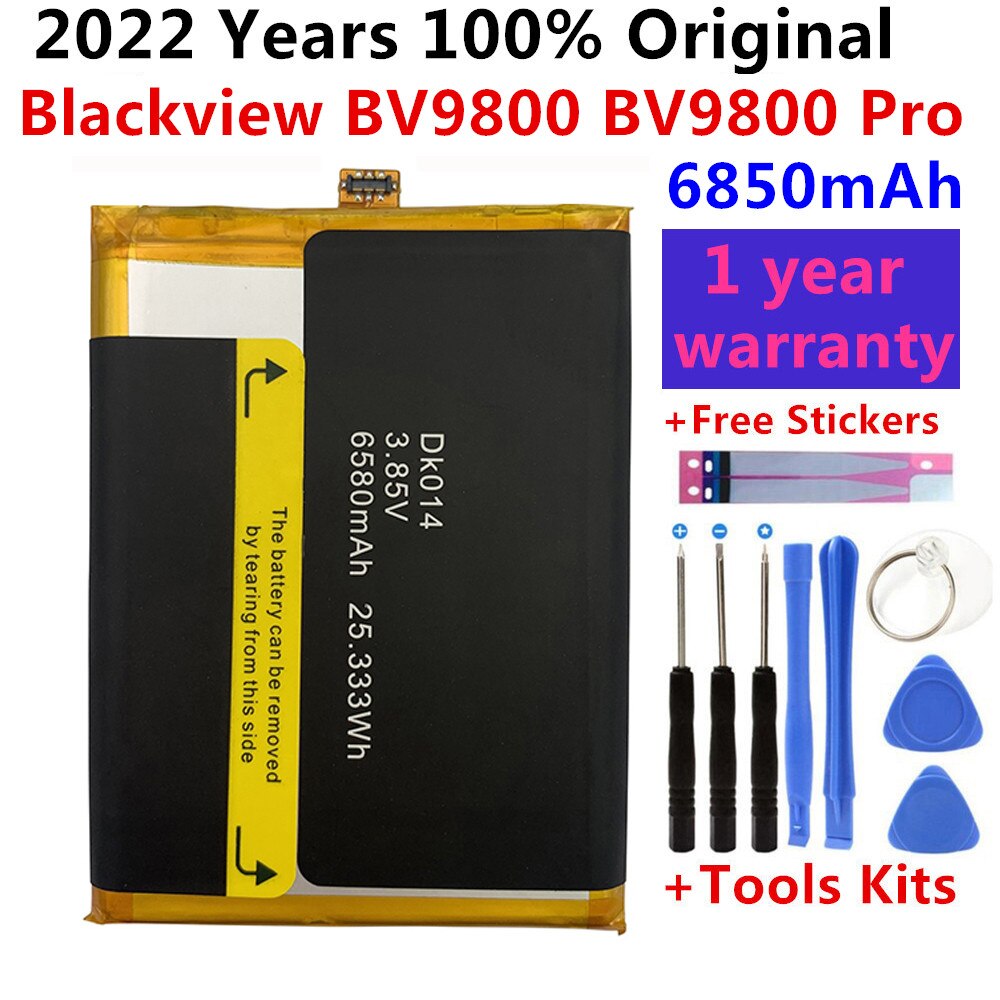 Batería de teléfono 100% Original para Blackview A20, BV4000, BV5000, BV6000, BV6000S, BV6800, BV7000, BV8000, BV9000, BV9500, BV9600, BV9700 Pro: BV9800 BV9800Pro