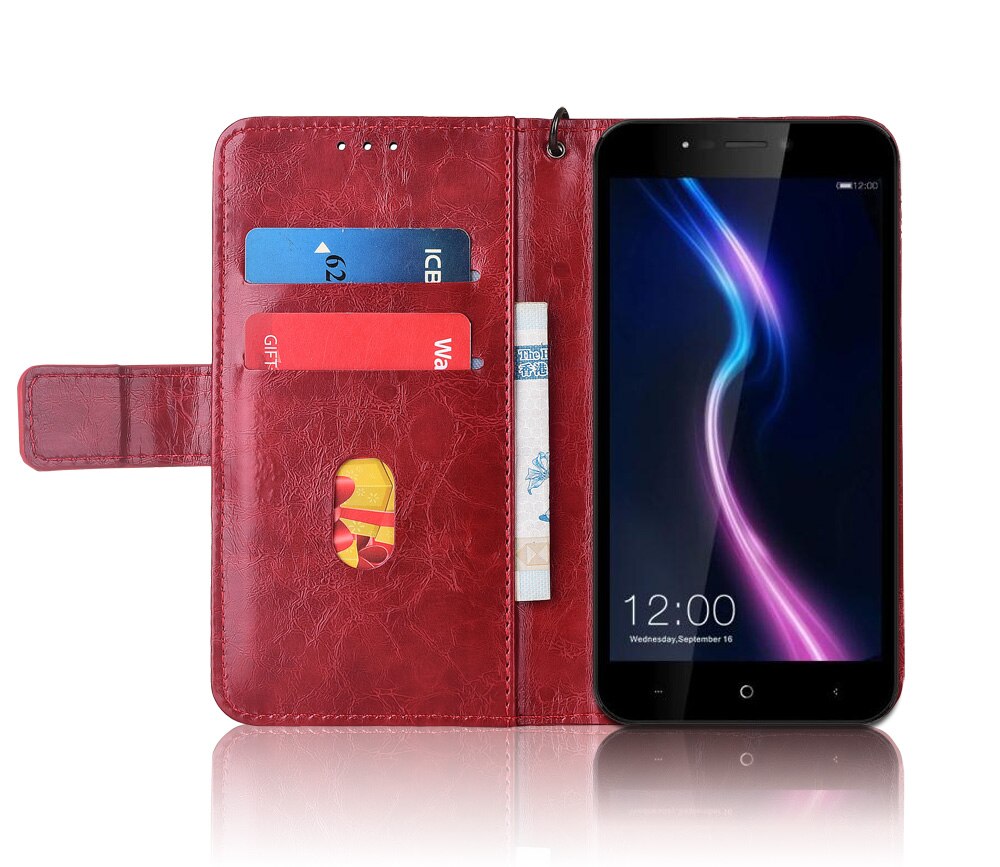 Flip Leather Case For Leagoo Power 2 Pro Fundas Printed Flower 100% Special wallet stand case with Strap