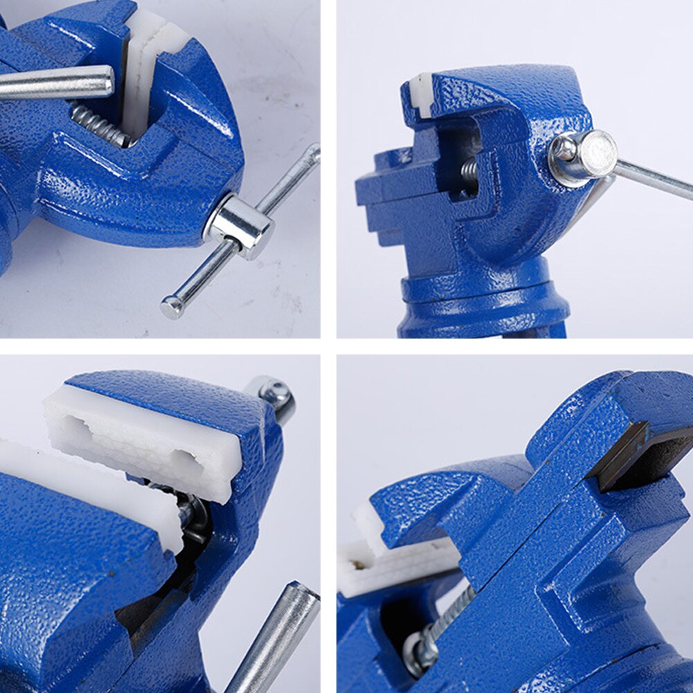 Tafel Bankschroef Klem Mini Universele Verstelbare 360 Graden Swivel Met Nylon Kaken Voor Thuis Craft Meşem Bank Tafel Bankschroef