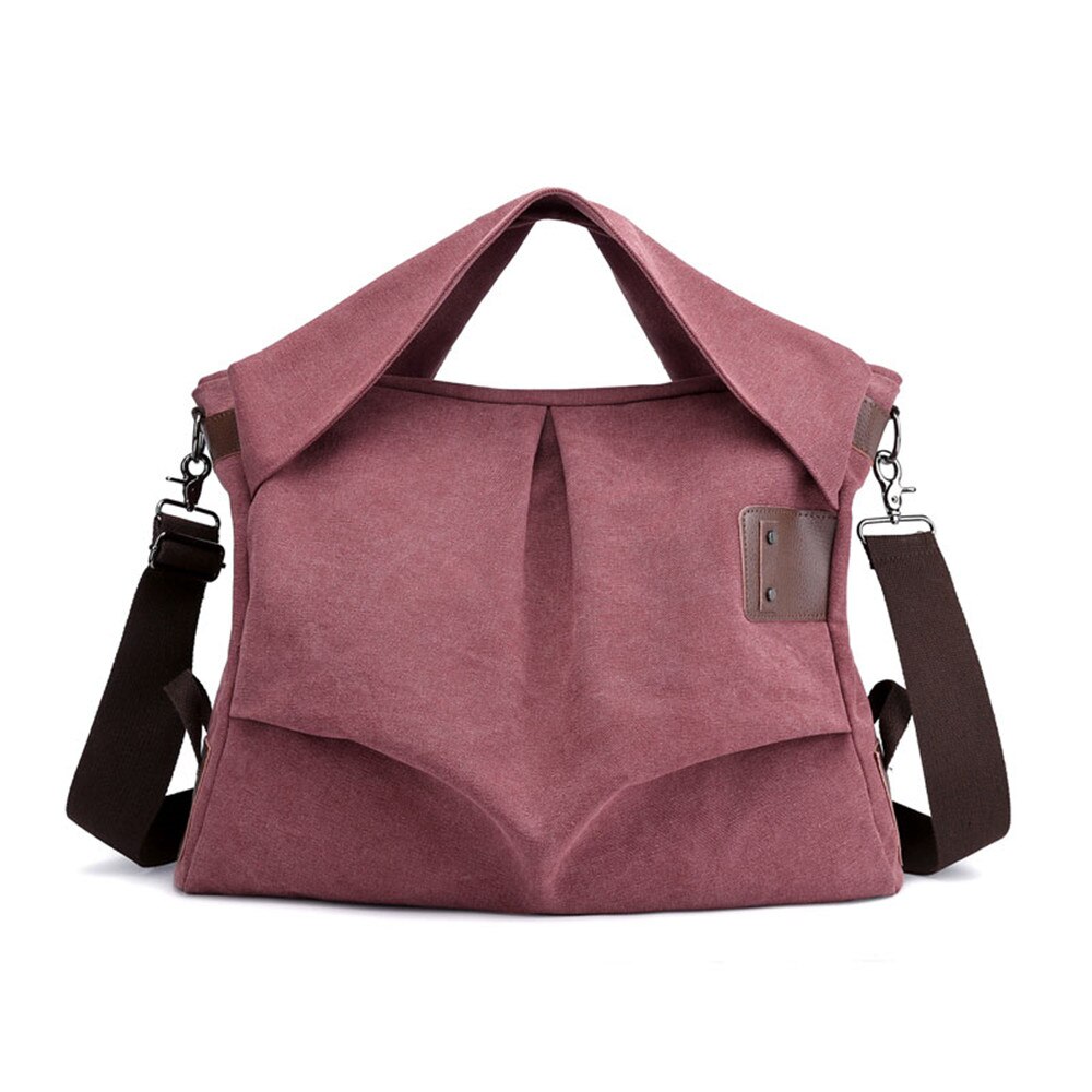 Canvas Hand Bags For Women Bolso Mujer Reusable Shopping Bags Women Bag Over Shoulder-Bag Large-Capacity Ladies Tote Bags: Red