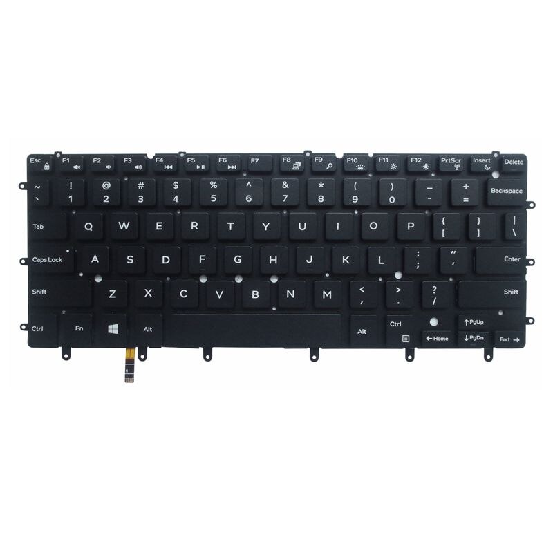 US backlit laptop keyboard for DELL Inspiron XPS 13 7000 7347 7348 7352 7353 7359 15 7547 7548 9343 9350 9360 N7548 black