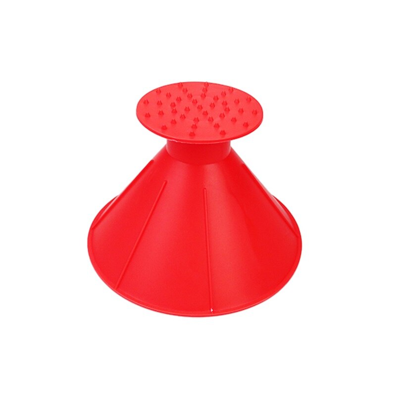 Auto Ice Scraper Useful Car Windshield Snow Removal Magic Outdoor Ice Shovel Cone Shaped Funnel Snow Remover Tool Scrape: Red