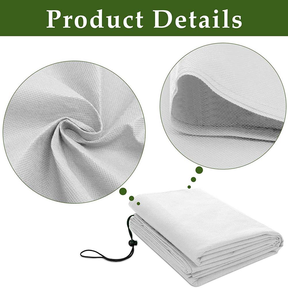 Plant Freeze Protection Cover With Adjustable Drawstring Plant Covers Antifreeze Frost Blanket For Plants Trees Shrubs