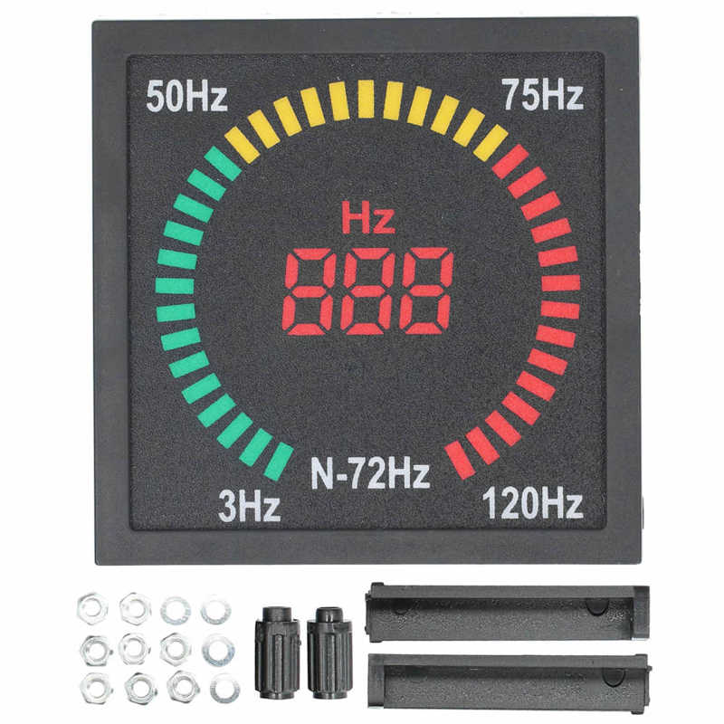 LED Display Portable AC 220V 3‑120HZ Hz Meter Digital Frequency Meter Measure Tool for Telecommunication Electric