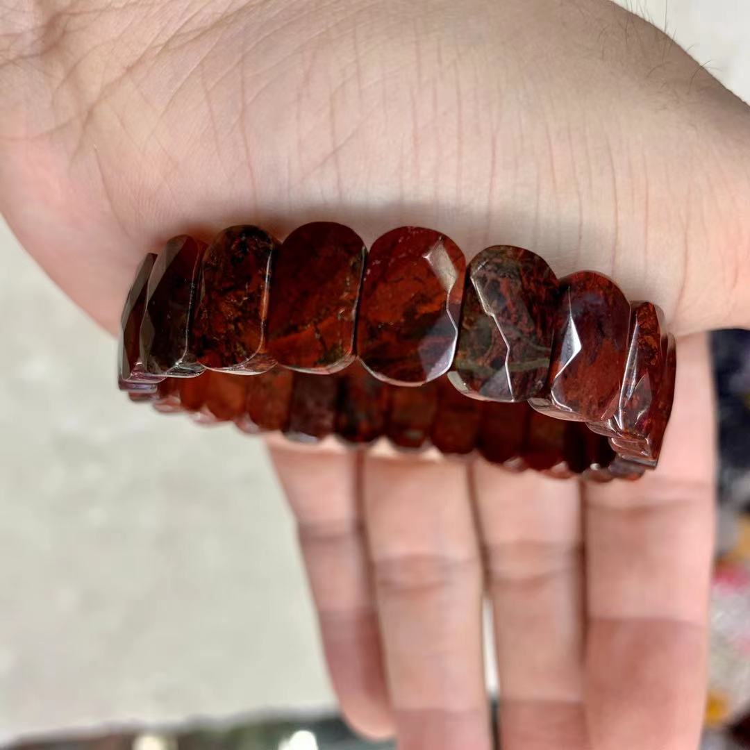 Natürliche Brekzien Jasper Stein Armbinde Natürliche Edelstein Schmuck Armreif Für Mann Für Frau !
