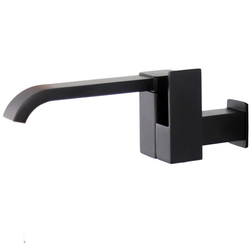 Bathroom Basin Faucet Wall Mounted Cold Water Faucet Bathtub Waterfall Spout Vessel Sink Faucet Mop Pool Tap