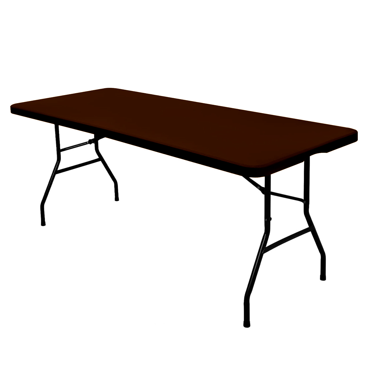 1 Pc 4/6/8ft Spandex Tablecloth Elastic Fitted Stretch Rectangular Tablecloth Washable and Wrinkle Resistant Patio Table Cover: Chocolate / 100*130cm