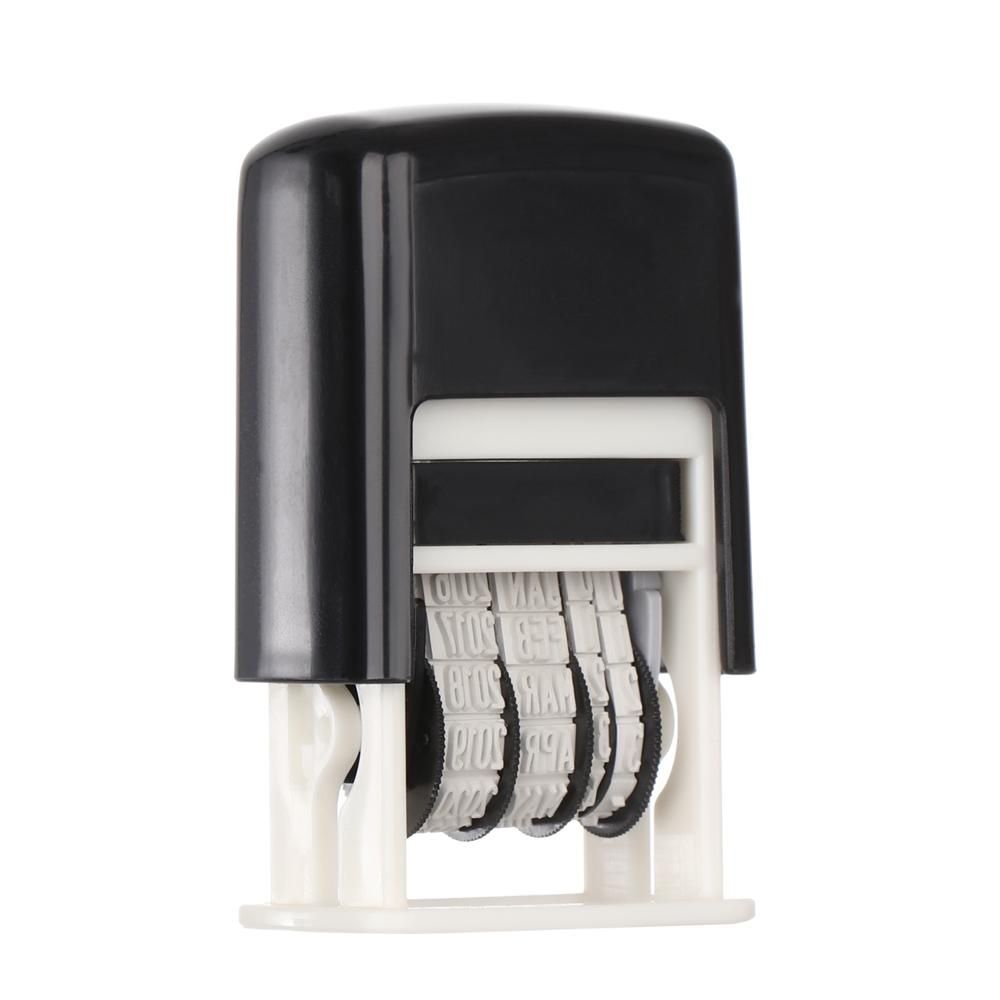 Durable Square Scrapbook Ink Date Stamp Multicolor Plastic English Seals