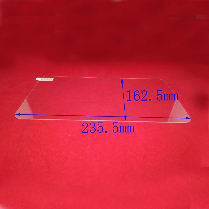 Myslc universel hærdet glas filmskærmbeskytter til 10 " 10.1 " tommer tablet: 235.5 x 162.5mm