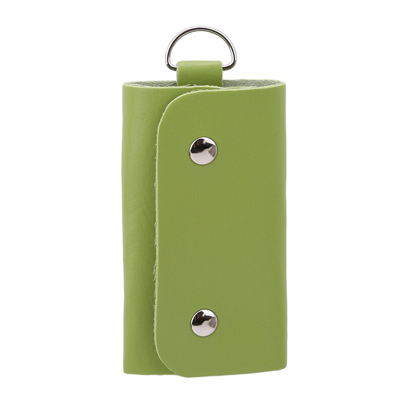 PU Leather Keychain Men Women Key Holder Organizer Pouch Key Holder Business Card Holder Organizer Housekeeper Keys Bag