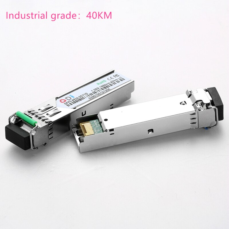 LC SFP Fiber optic module Industrial grade -40~+80 Celsius 1.25G10/20/40/60/100KM 1310/1490/1550nm compatible optical module