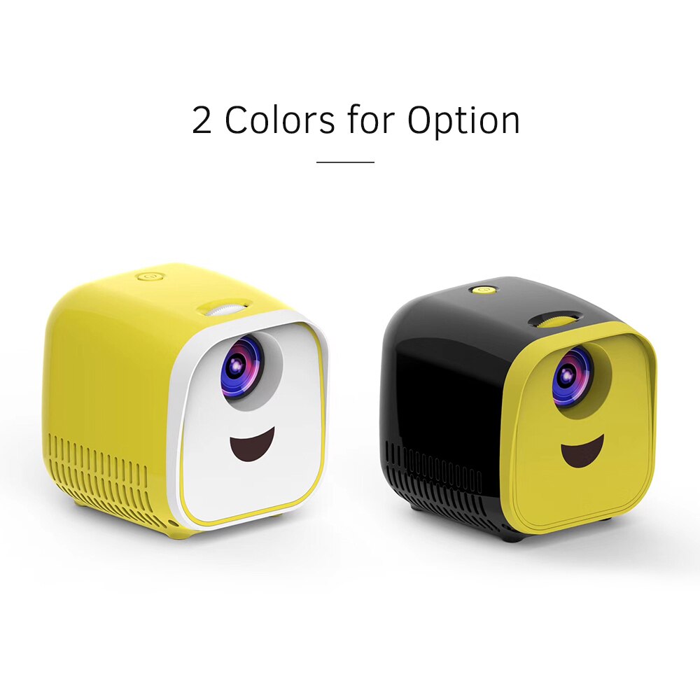 Mini projecteur vidéo LED pour enfants, cinéma familial à domicile, résolution Native 480x320, 50000 heures avec télécommande