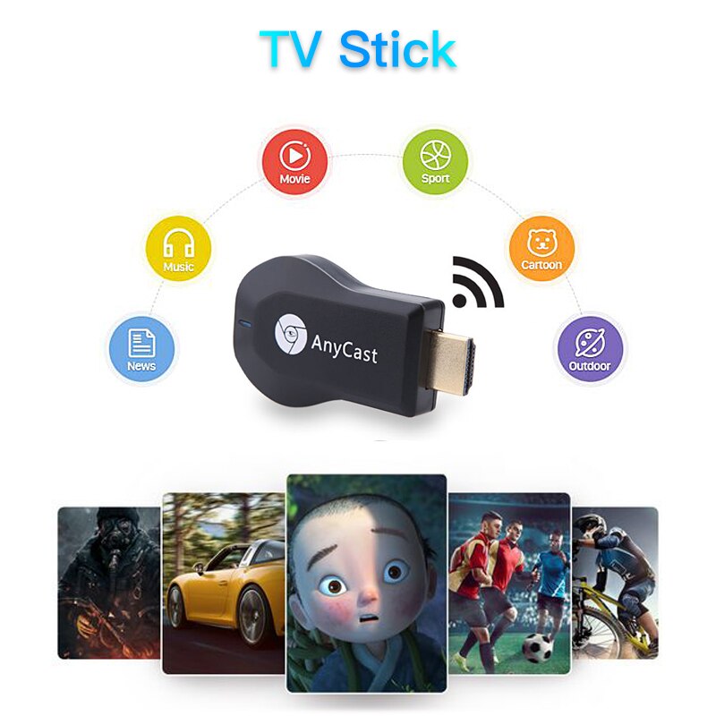 Anycast Tv Stick Chromecast 2 Mirroring Meerdere M2 Plus Adapter Mini Voor Android Chrome Gegoten Hdmi Wifi Dongle 1080P miracast