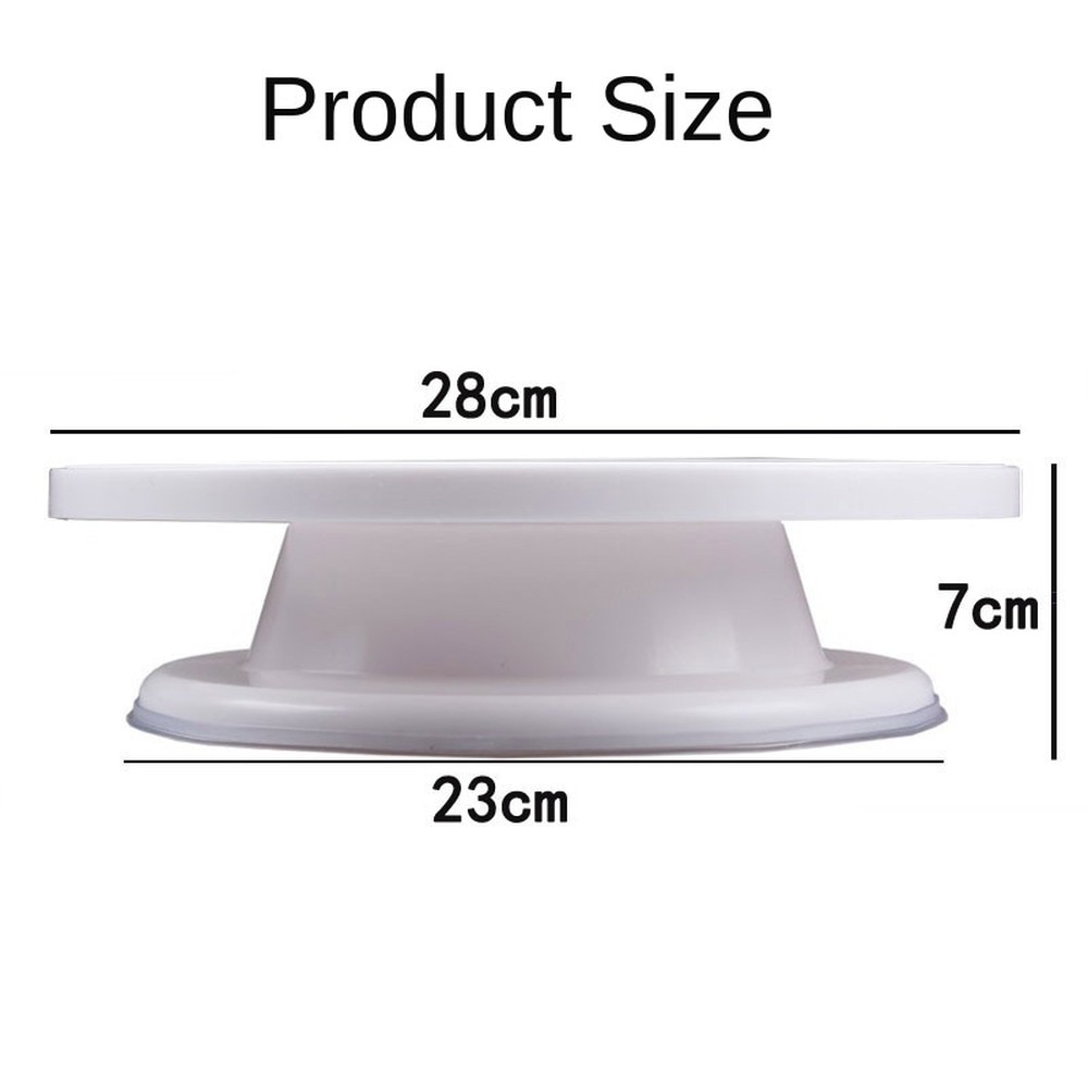 Cake flower table plastic flower turntable DIY flower table with anti-slip ring cake mold . Turntables Plastic