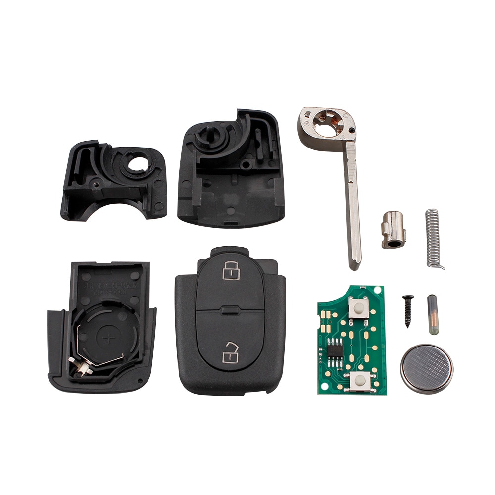 2Buttons Remote Key Keyless Fob For VW 1J0959753A 433Mhz For Volkswagen Golf MK4 Passat 1998 1999 2000 2001 Original key