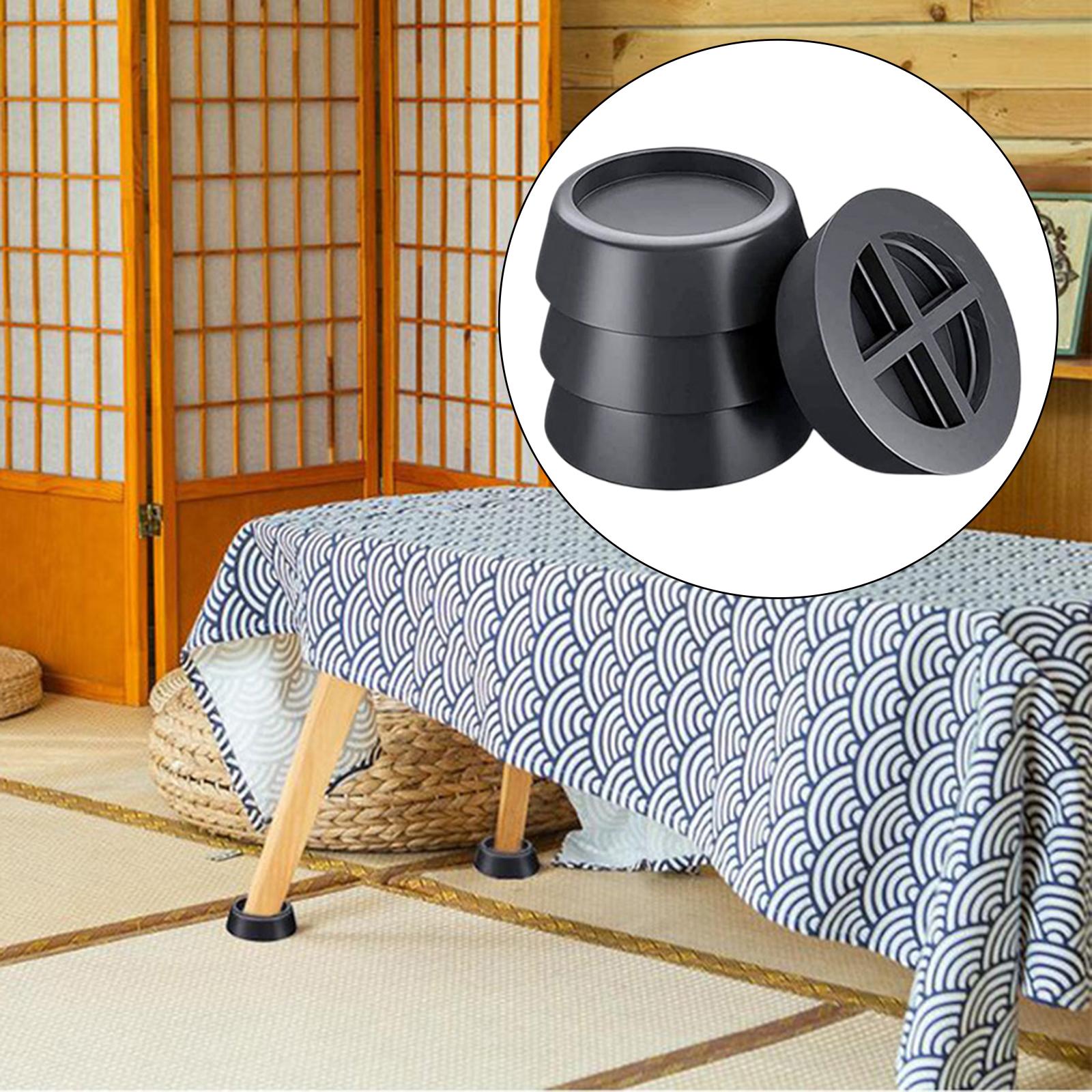 Tapis Anti-Vibration antidérapant, 4 pièces, Base de pied de levage pour meubles, Anti-secouement, Anti-bruit, pour sèche-linge, Machine à laver