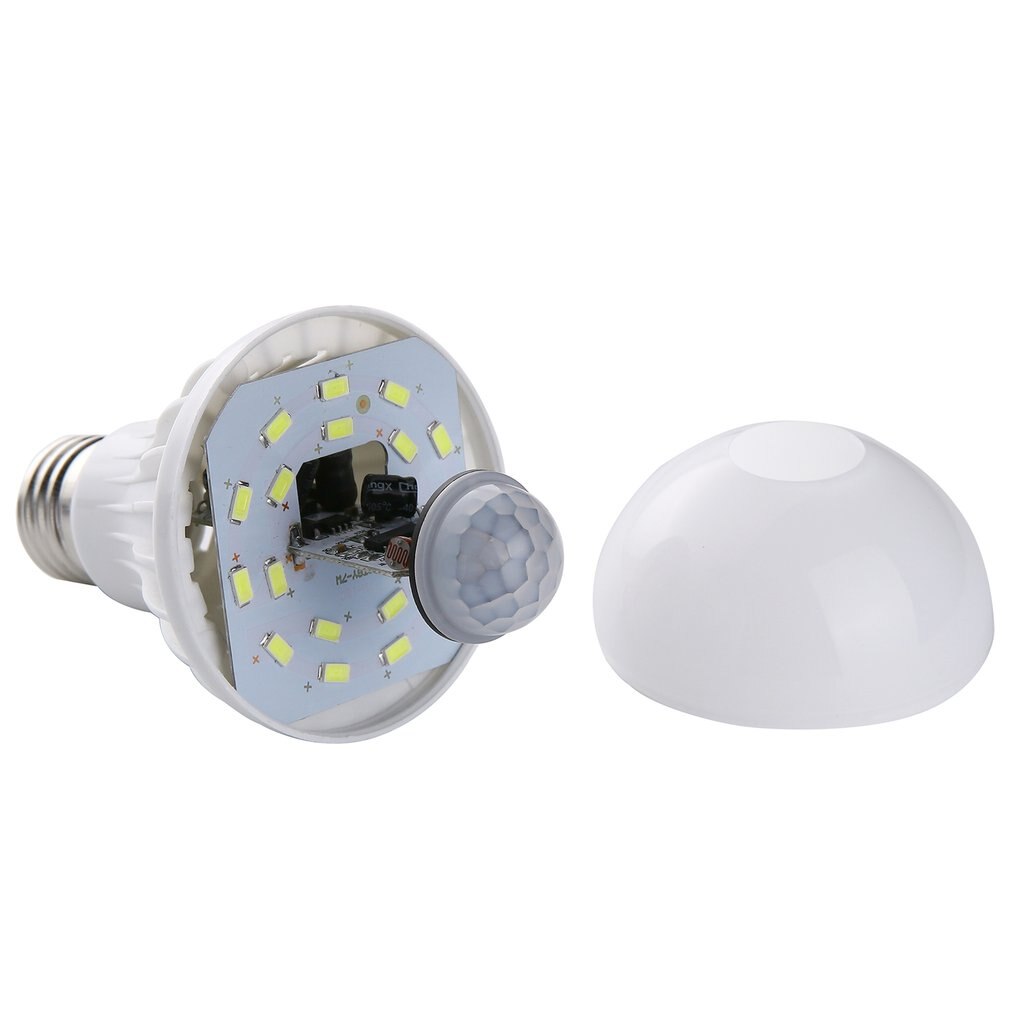 Led Pir Motion Sensor Lamp 220V Led Lamp Auto Smart Intelligente Pir Infrarood Body Motion Sensor Licht E27 Socket