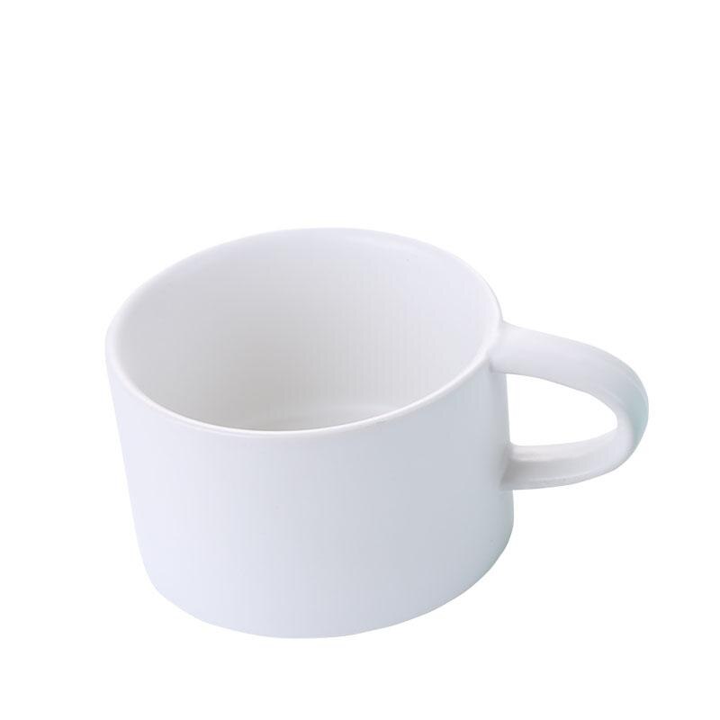 Tasse à café en céramique givrée | Macarons simples cintrés de Style japonais, tasse de petit déjeuner, tasse des amoureux: E